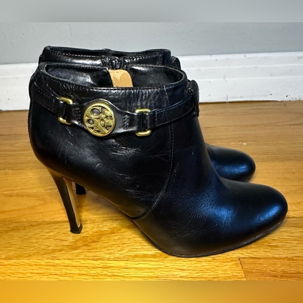 Coach - Women’s Salene Leather Heeled Booties